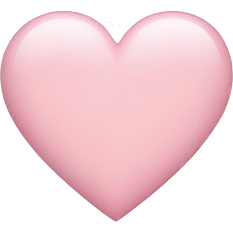 A light pink heart emoji