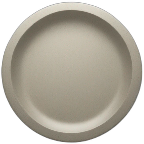 A stone plate emoji