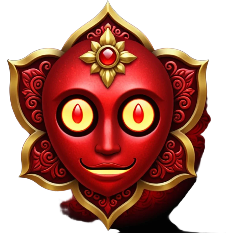 Glitter red Darkhold emoji