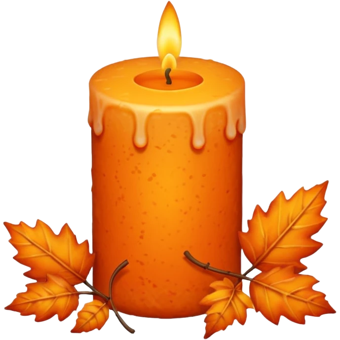 Candle autumn emoji