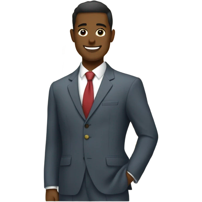 a classy haberdasher sewing a suit emoji