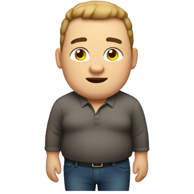fat guy emoji