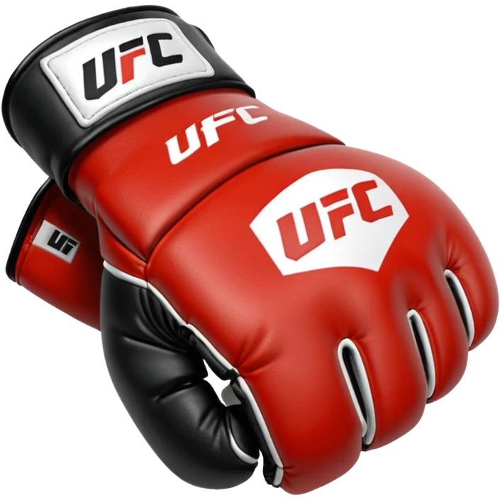 Black and white UFC mma Glove emoji