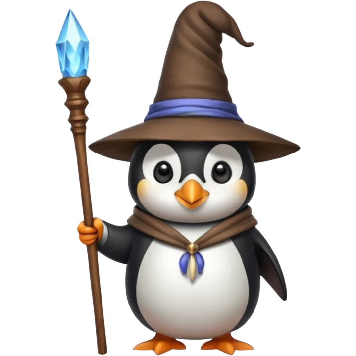 Penguin Wizard emoji