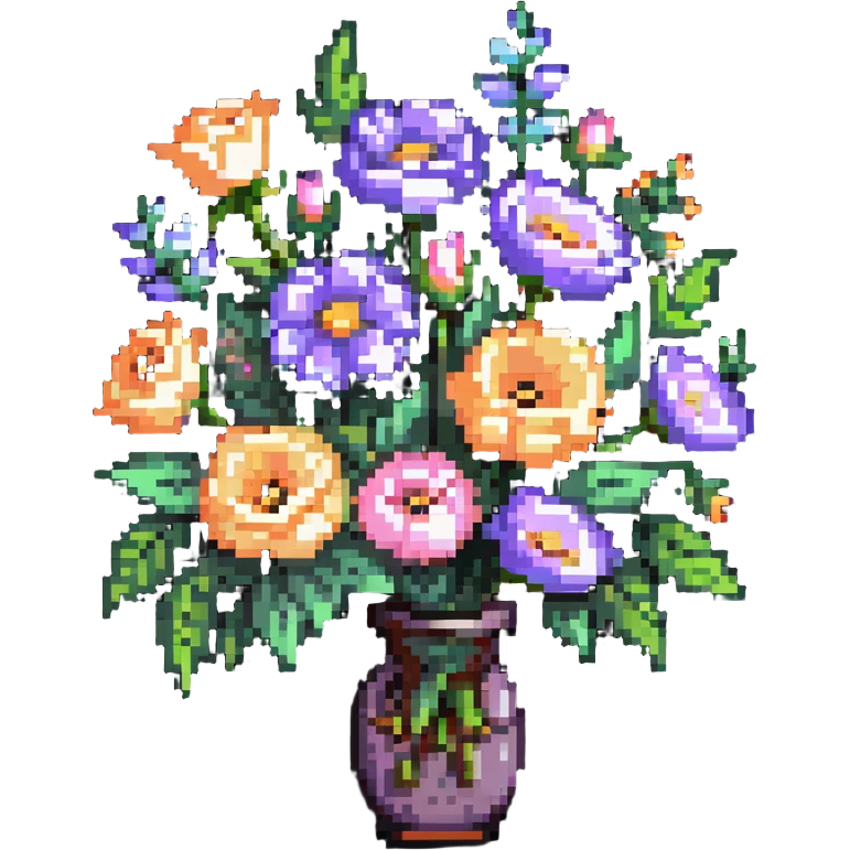 pastel flowers bouquet emoji