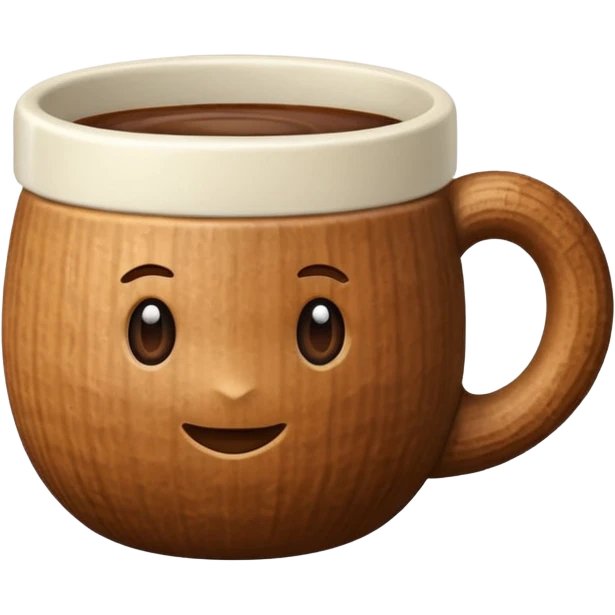 cup in a shape of nut emoji