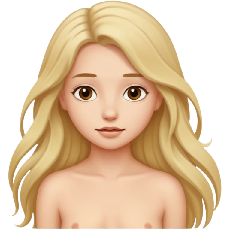 a girl naked emoji