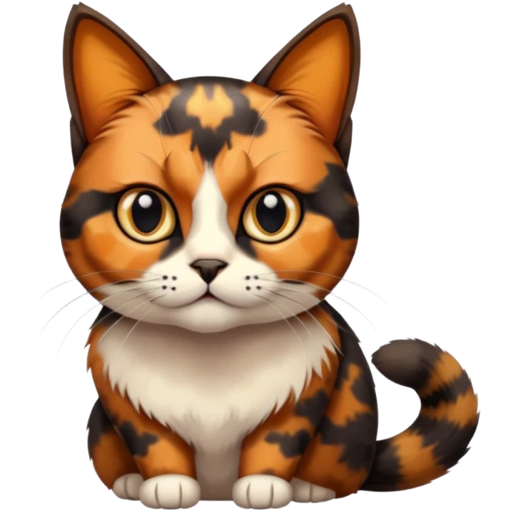 Tortoiseshell cat emoji