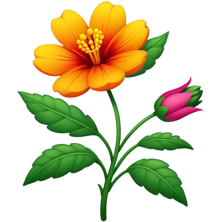 colorful flower mexican emoji