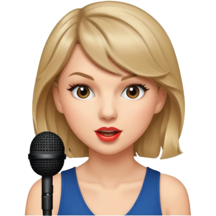 Taylor swift singing emoji