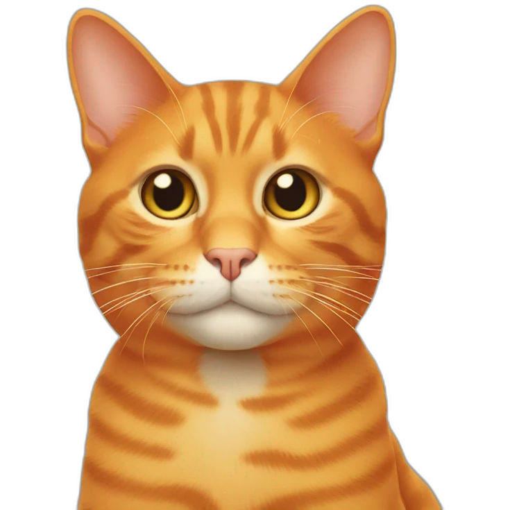 Orange cat smooke emoji