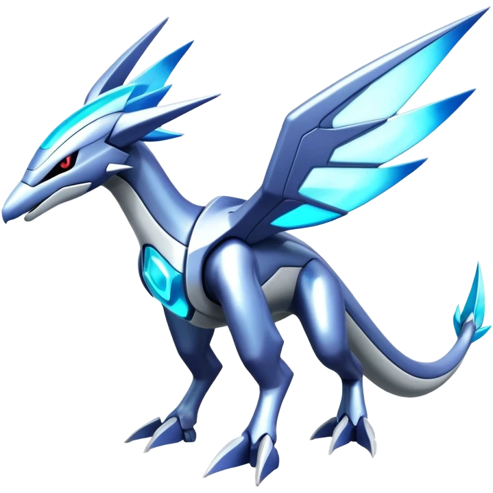 Futuristic Epic Legendary Shiny Cyber-Latios-Dialga-Suicune-Creature, (full body) emoji