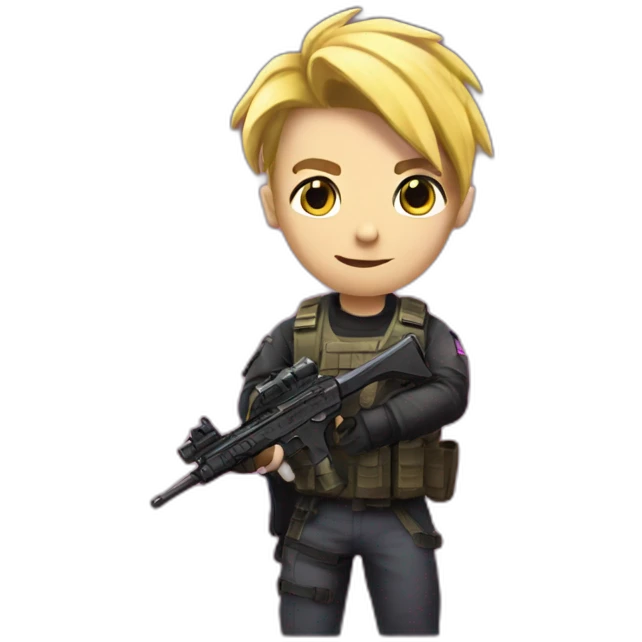 gay counter strike with pink gun emoji