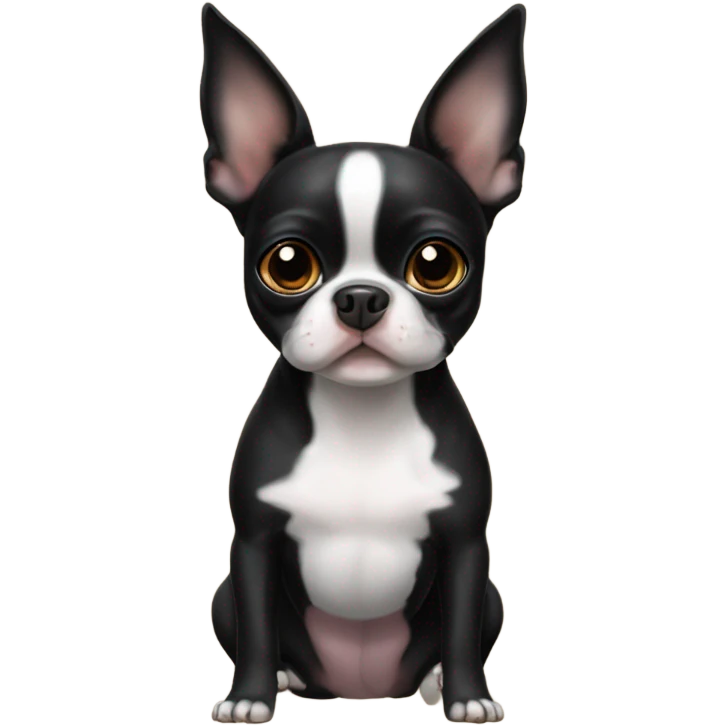All black Boston terrier chihuahua  emoji