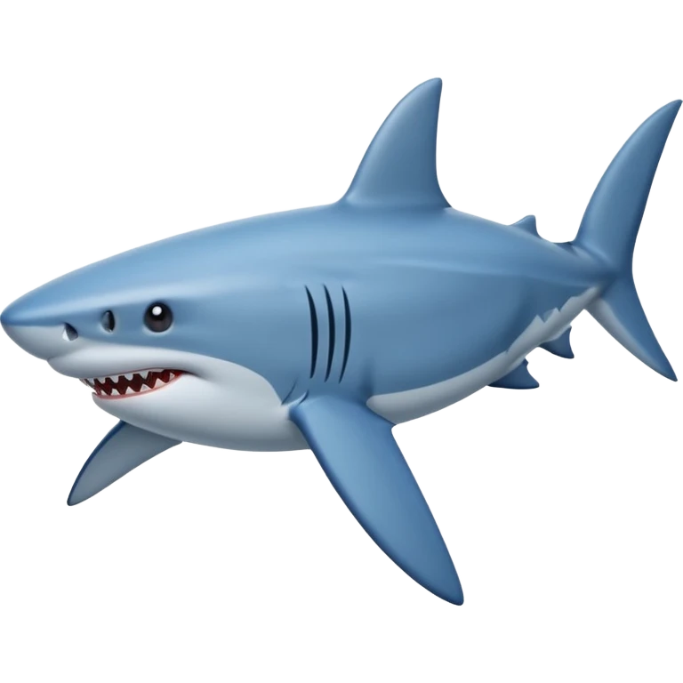 Shark hype blue emoji
