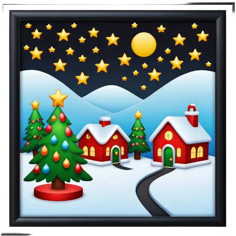 Christmas setting wallpaper style emoji