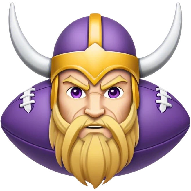 Vikings  logo football  emoji