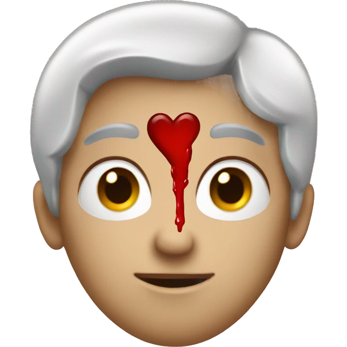 A blood heart emoji