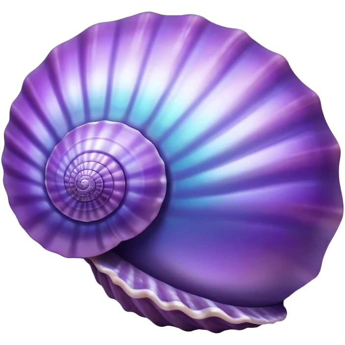 Purple sea shell emoji
