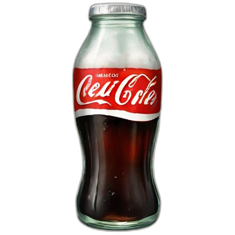 Vintage glass Diet coke emoji