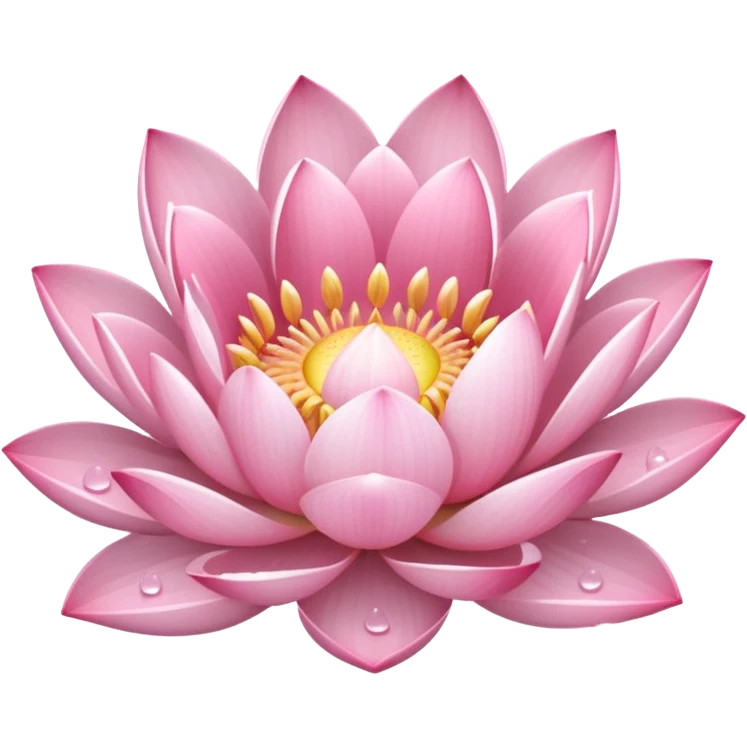 pastel pink lotus emoji