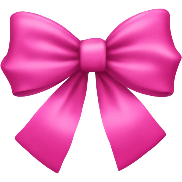 pink christmas bow emoji