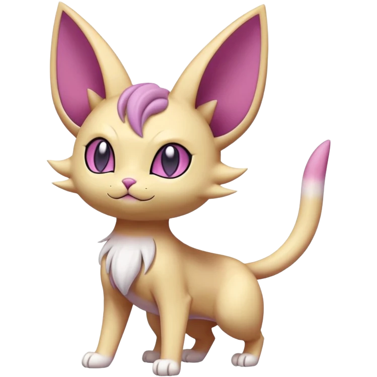 Espeon-Meowth-Skitty-Fakémon-hybrid-creature (full body)  emoji