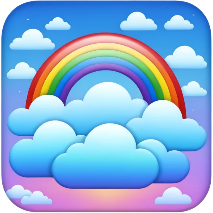 Rainbow skyll emoji