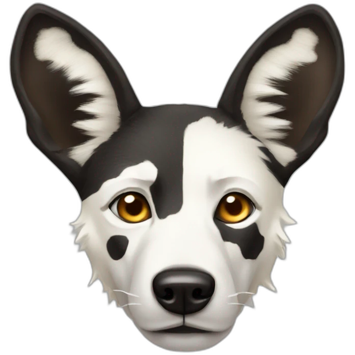 Albino wild African dog  emoji