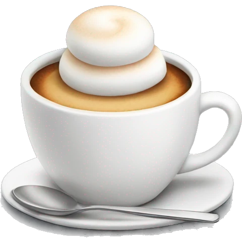 Café con marshmallow  emoji