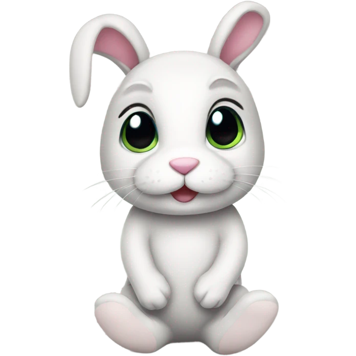Bunny wearing socks emoji