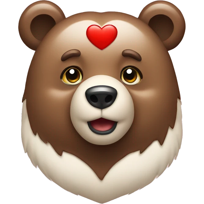 Bear with heart emoji