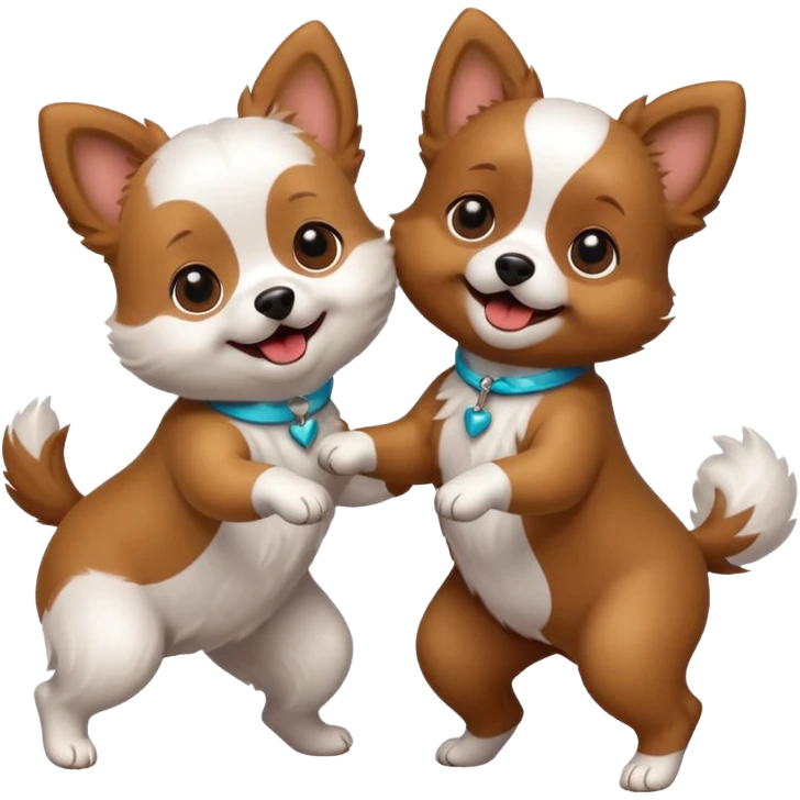 2 perritos bailando emoji