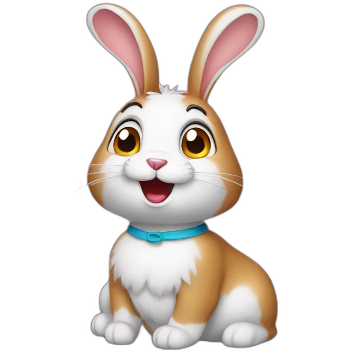 Funny rabbit emoji