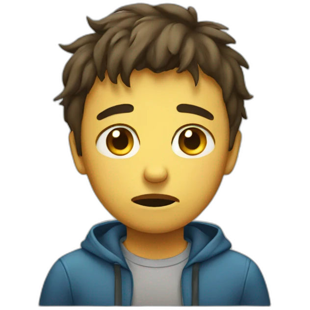 emoji of a sad boy   emoji