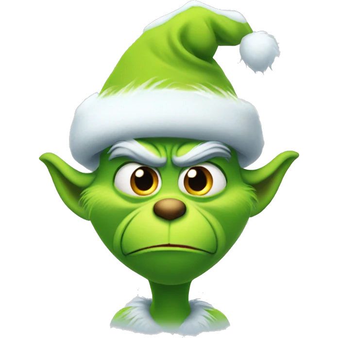 Grinch in snow  emoji