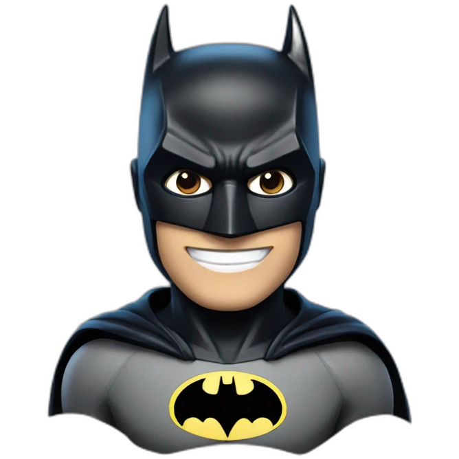 Smiling batman emoji