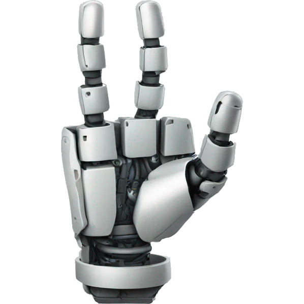 robotic hand ok finger emoji