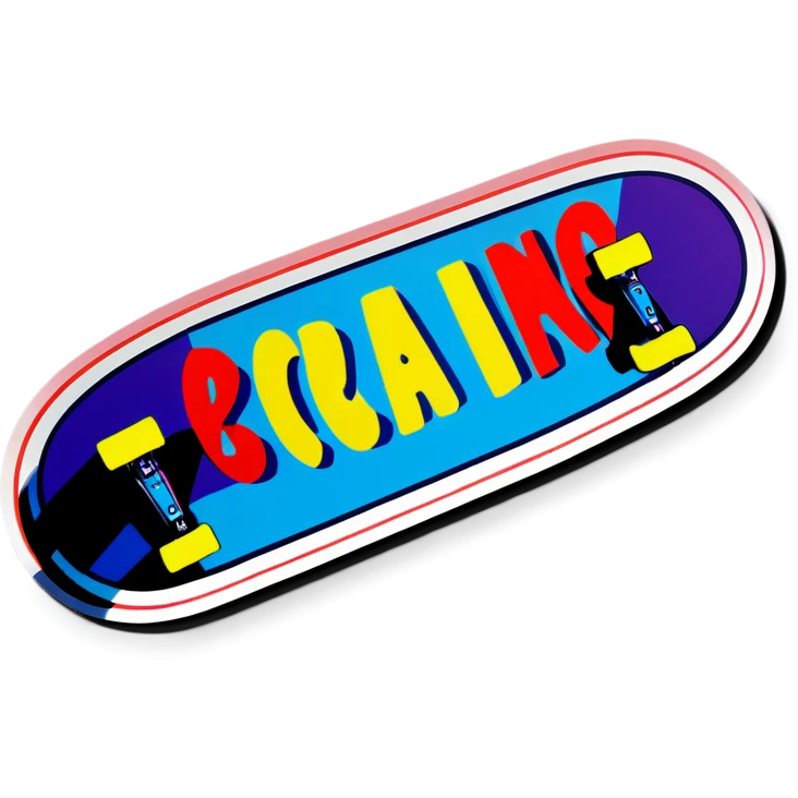 skateboard in word emoji