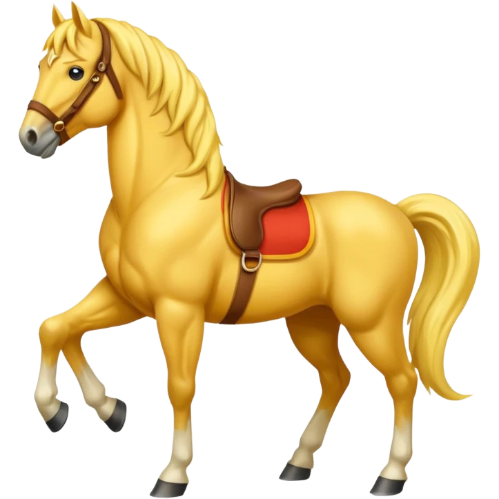 Yellow horse  emoji