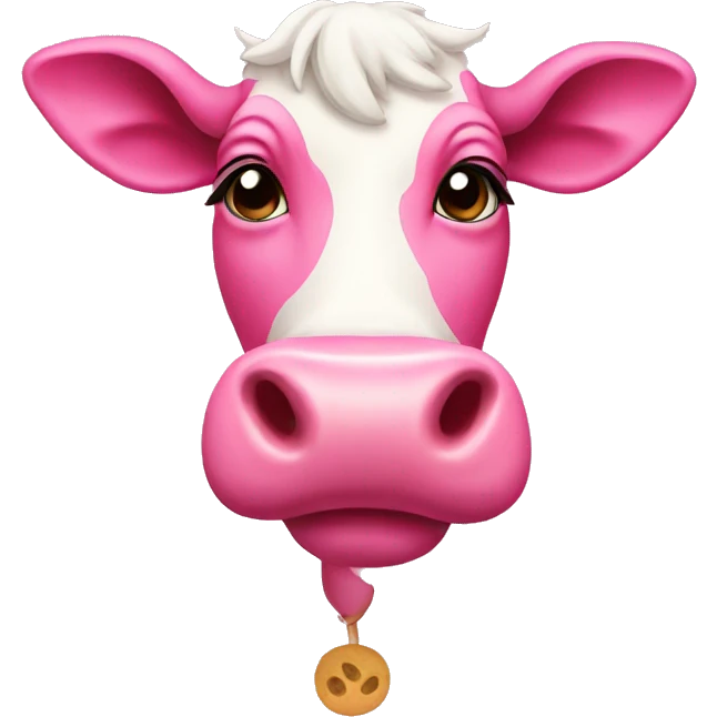 pink cow emoji