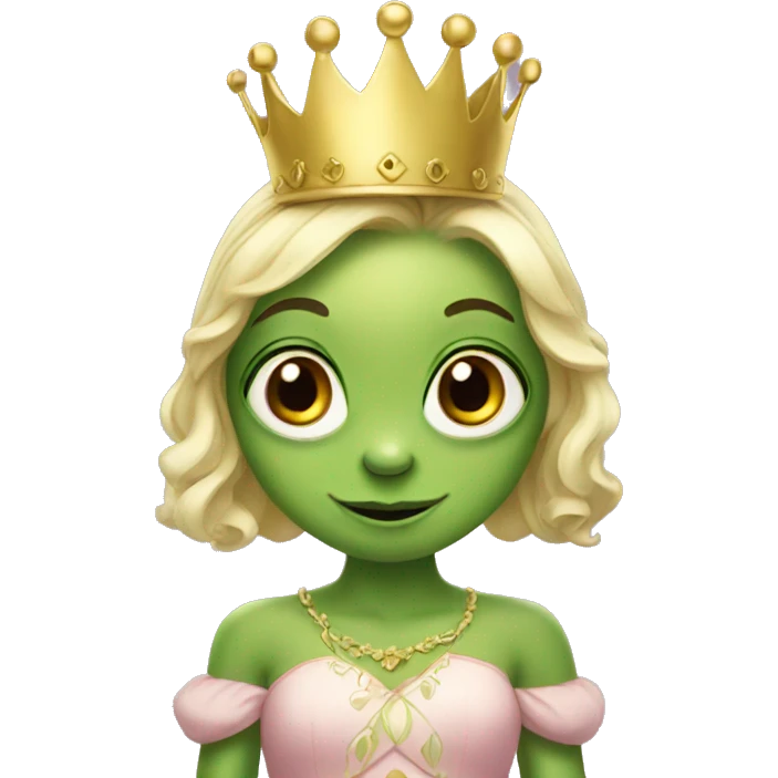 Frog princess emoji