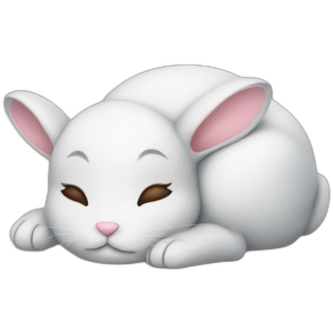 bunny sleep emoji