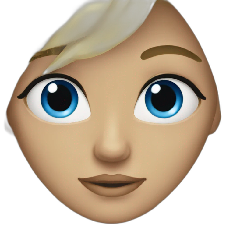 Blond yeux bleu  emoji