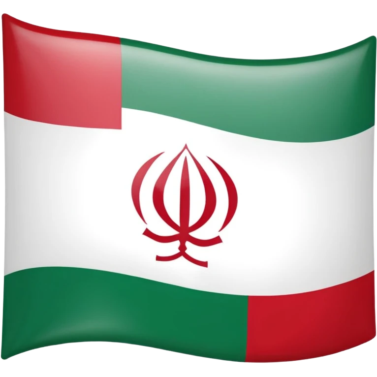 square iranian flag green white and red  emoji