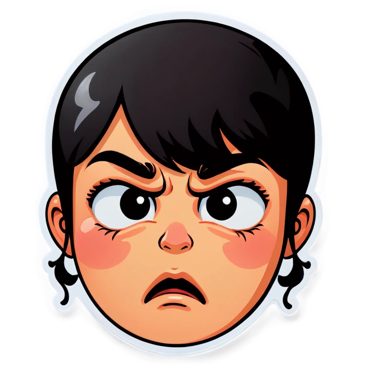crying pouty face emoji