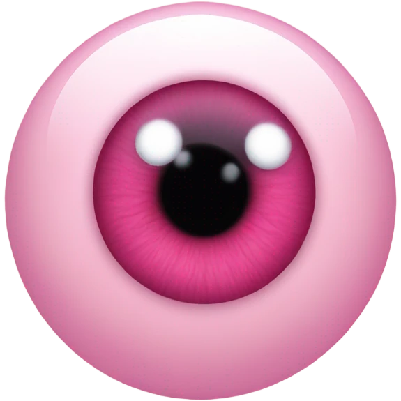 Pink eyeball emoji