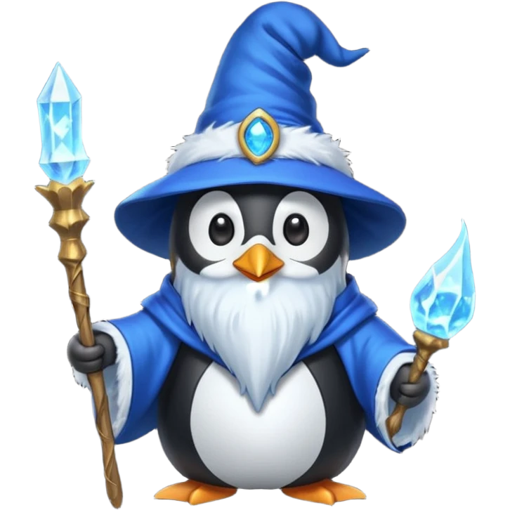 Penguin Wizard emoji