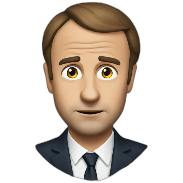 Macron triste emoji