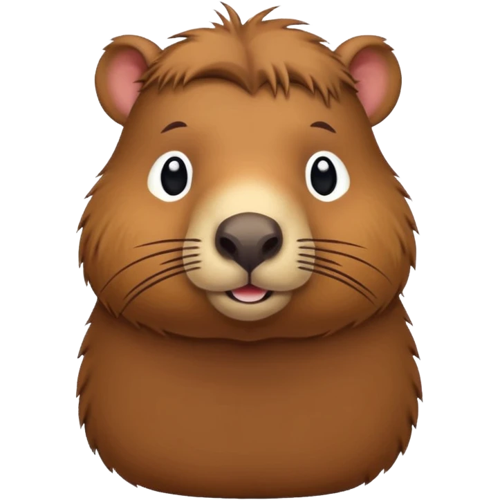 Cute Capybara turning sideways emoji emoji